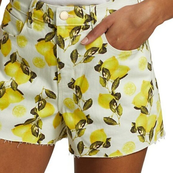 L'AGENCE Audrey Mid-Rise Lemon Shorts - Picture 14 of 16